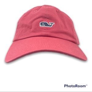 Brand new vineyard vines whale logo baseball hat jetty red